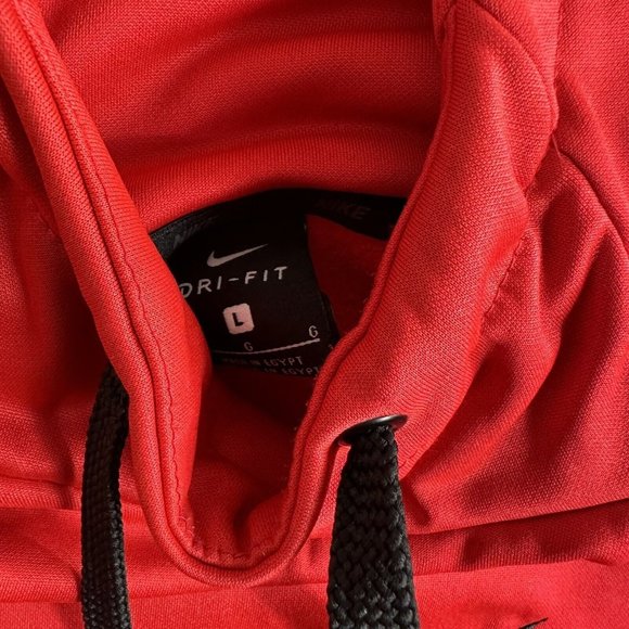 Nike Sweater Men's Hoodie Active Long Sleeve Fleece Workout Gym Pullover red - Picture 6 of 9